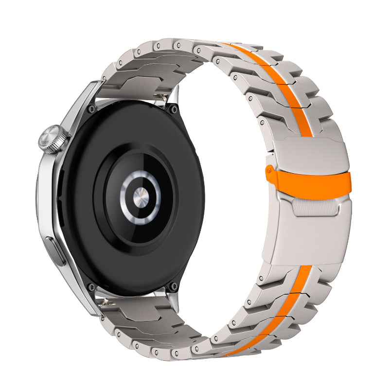 Pas Techsuit W063 za Huawei Watch / Xiaomi Watch Series, Oranžen