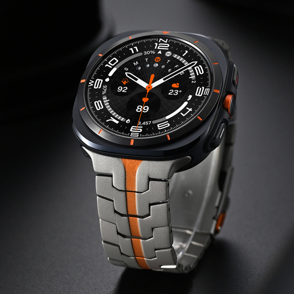 Pas Techsuit W063 za Samsung Galaxy Watch Ultra, Oranžen
