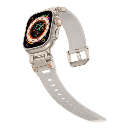 Pas Techsuit W064 za Apple Watch 49mm / 46mm / 45mm / 44mm / 42mm Series, Srebrn.