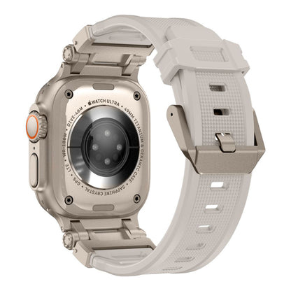 Pas Techsuit W064 za Apple Watch 49mm / 46mm / 45mm / 44mm / 42mm Series, Srebrn.