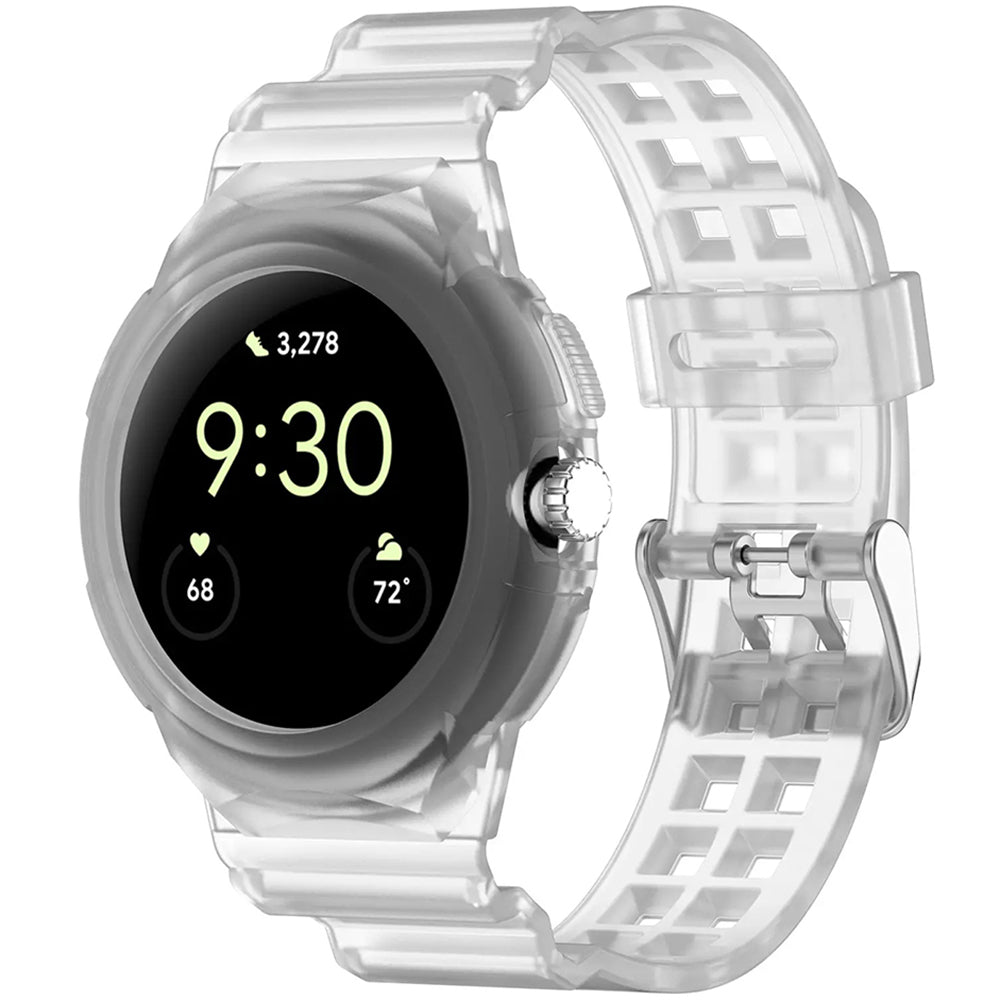 Pas Techsuit W065 za Google Pixel Watch 3 41mm / Watch 2 / Watch, Prozoren