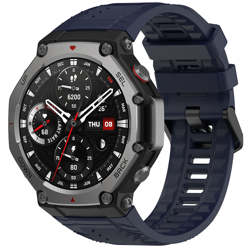 Pas Techsuit W067 za Amazfit T-Rex 3, Mornarsko modra