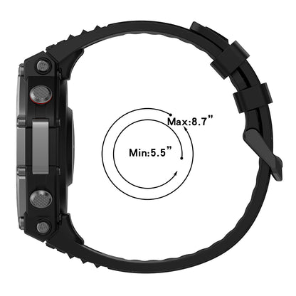 Pas Techsuit W067 za Amazfit T-Rex 3, Črna