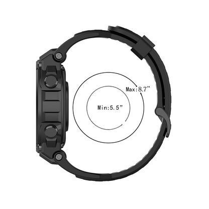 Pas Techsuit W067 za Amazfit T-Rex Pro / T-Rex, črn