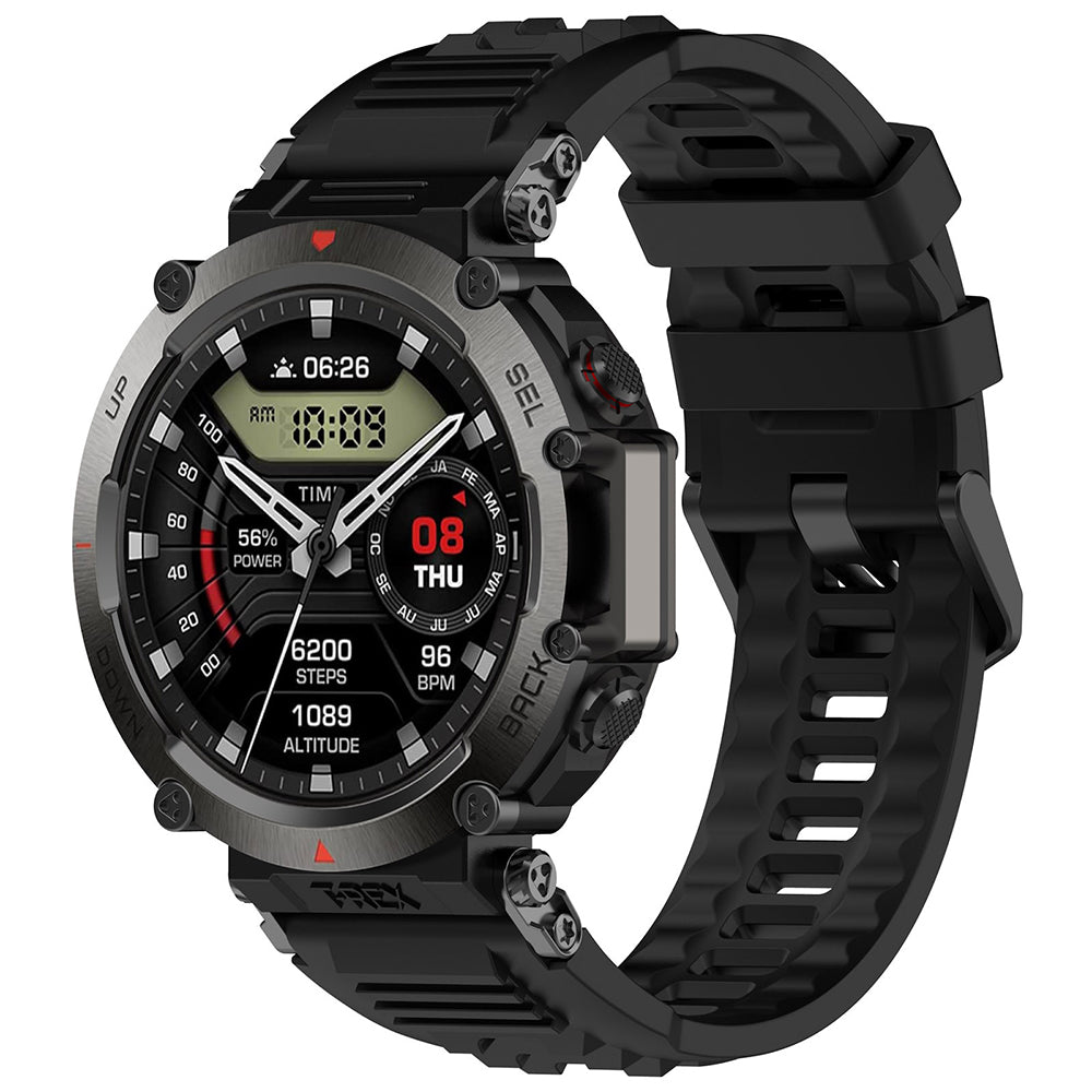 Pas Techsuit W067 za Amazfit T-Rex Ultra, črn