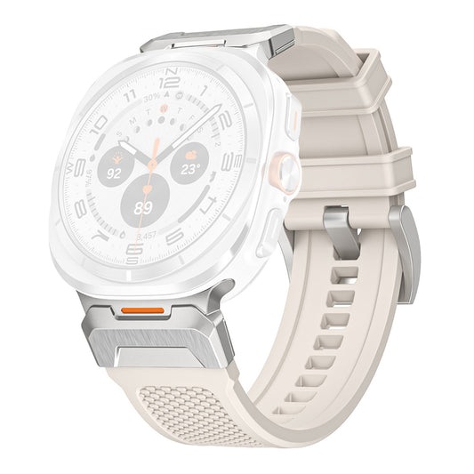 Pas Techsuit W068 za Samsung Galaxy Watch Ultra, Srebrno Bela