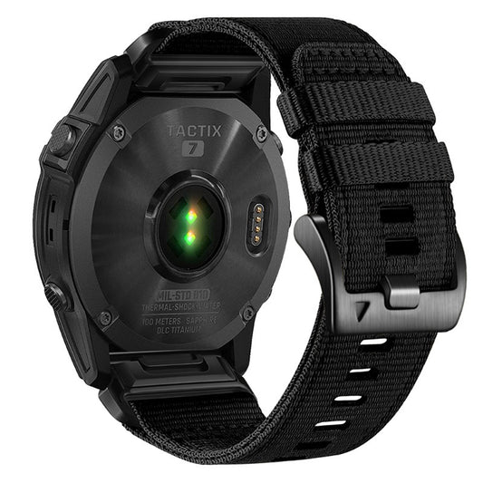 Pas Techsuit W070 za Garmin Instinct / Approach / Fenix Watch Series, 20mm, Črna