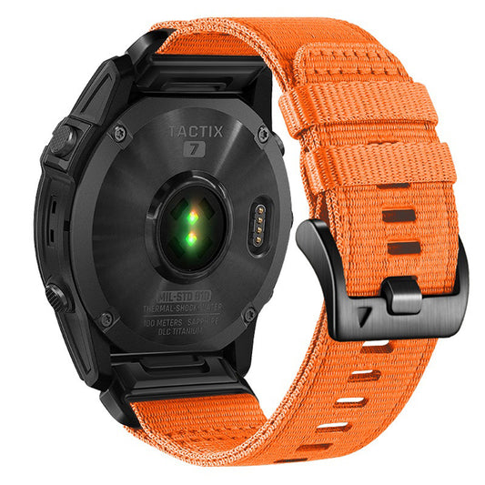 Pas Techsuit W070 za Garmin Watch Fenix Series, 26mm, Oranžna