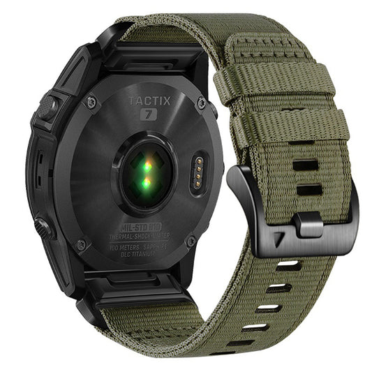 Pas Techsuit W070 za Garmin Watch Fenix Series, 26mm, Temno zelen