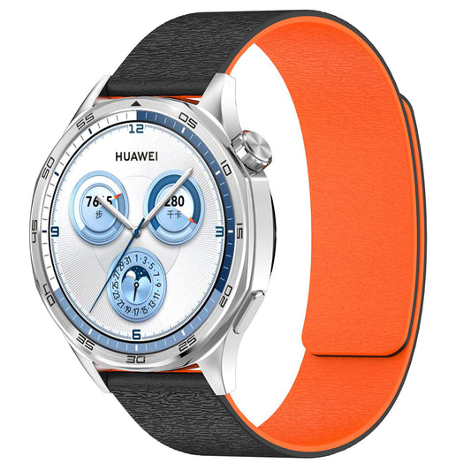 Pas Techsuit W074 za Samsung Galaxy Watch Series, 20mm, Črno-oranžen