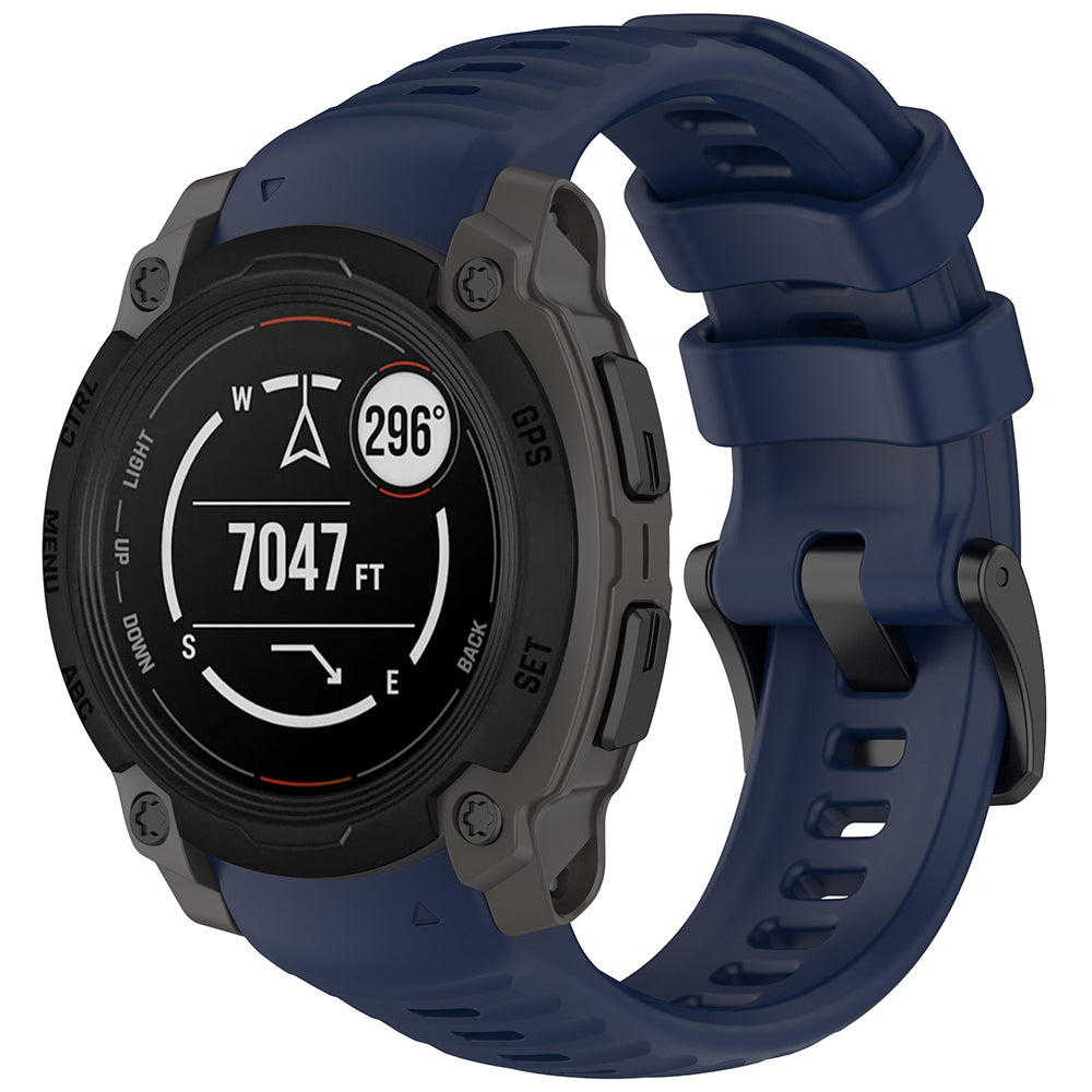 Pas Techsuit W076 za Garmin Instinct E 45mm, Temno modra