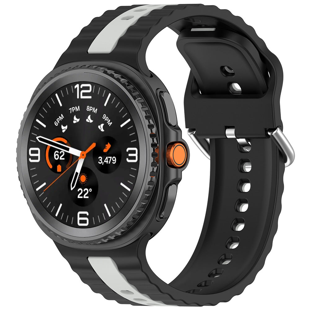 Pas Techsuit W078 za Samsung Galaxy Watch 8 Classic / Watch8 44mm / Watch 8 40mm, Črna