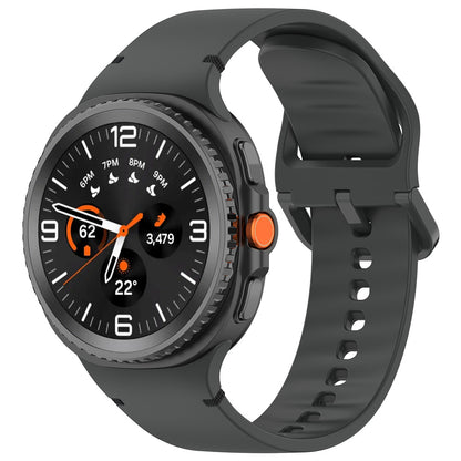 Pas Techsuit W079 za Samsung Galaxy Watch 8 Classic / Watch8 44mm / Watch 8 40mm, Grafitno Črna