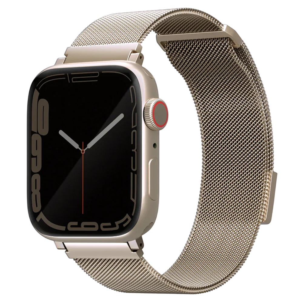 Pašček UNIQ Dante za Apple Watch 42mm / 41mm / 40mm / 38 serije, zlati