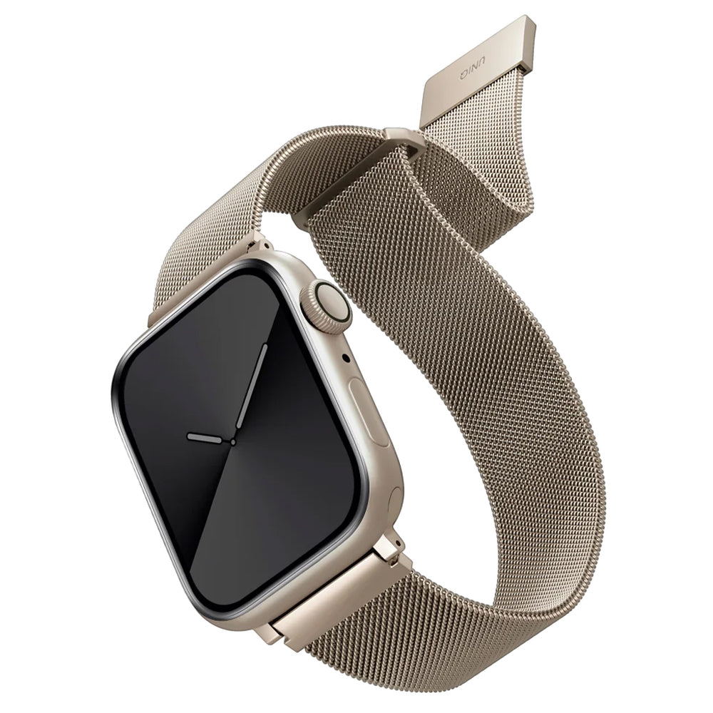Pašček UNIQ Dante za Apple Watch 42mm / 41mm / 40mm / 38 serije, zlati