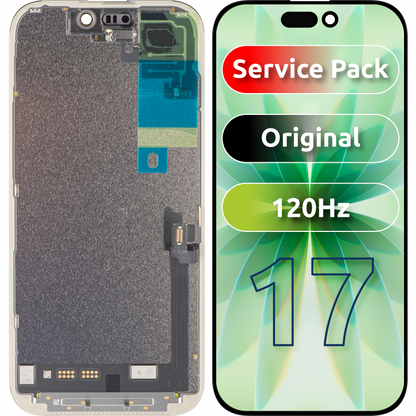Zaslon na dotik Apple iPhone 17, s okvirjem, črn, Service Pack 661-56065