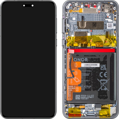 Zaslon s Touchscreenom Honor Magic7 Pro, z Okvirjem in Baterijo, Črn, Service Pack 0235AMRM