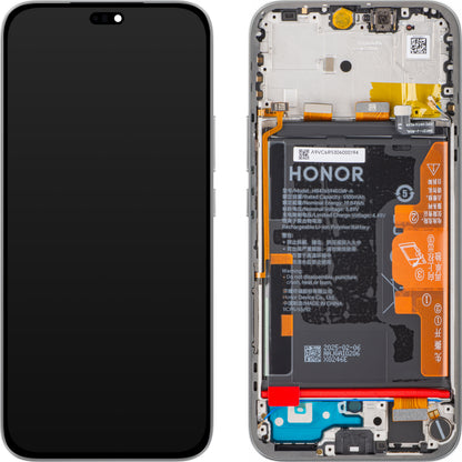 Zaslon s Touchscreenom Honor 400 Lite, z Okvirjem in Baterijo, Siv (Velvet Grey), Service Pack 0235ANTA