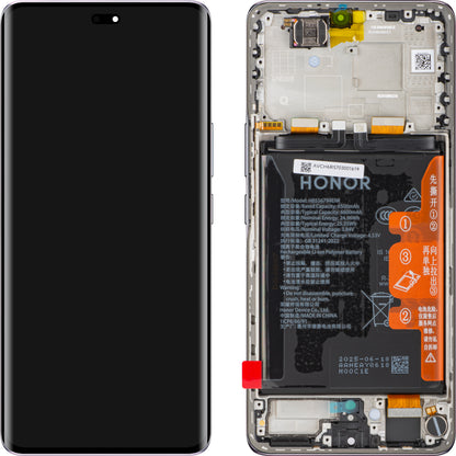 Zaslon na dotik Honor Magic7 Lite, z okvirjem in baterijo, Vijolična (Titanium Purple), Service Pack 0235AMQR