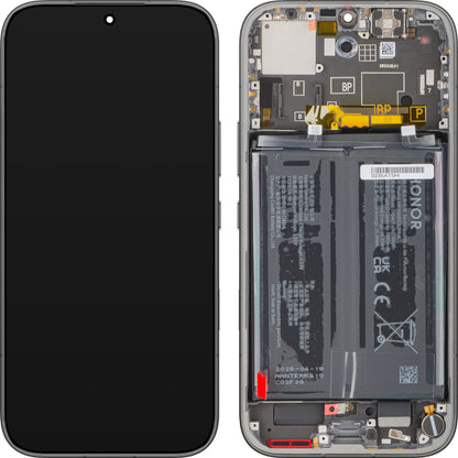 Zaslon na dotik Honor 600, z okvirjem in baterijo, črn, servisni paket 0235ATSM