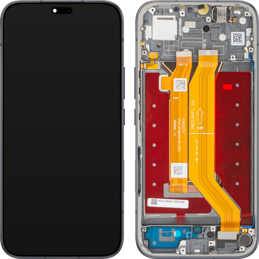 Zaslon s touchscreenom Honor 600e / 600 Lite, z okvirjem, črn (Velvet Black), servisni paket 0235ASUL