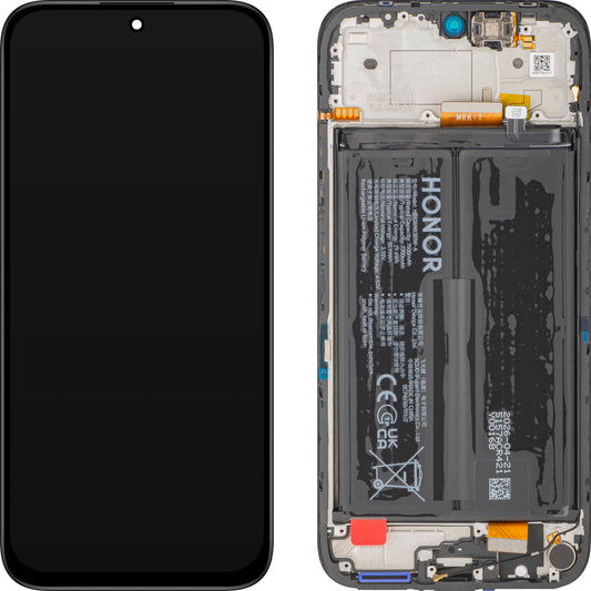 Zaslon s touchscreenom Honor 600 Smart, z okvirjem in baterijo, črn (Velvet Black), servisni paket 0235AUEV