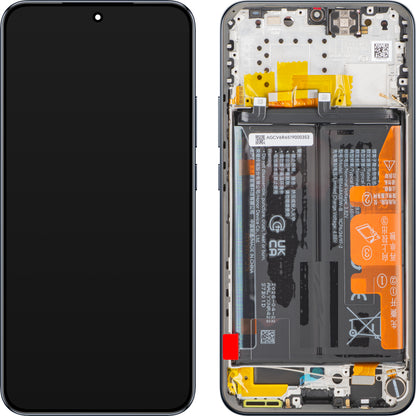 Zaslon s touchscreenom Honor Magic8 Lite, z okvirjem in baterijo, črn (Midnight Black), servisni paket 0235ARUT
