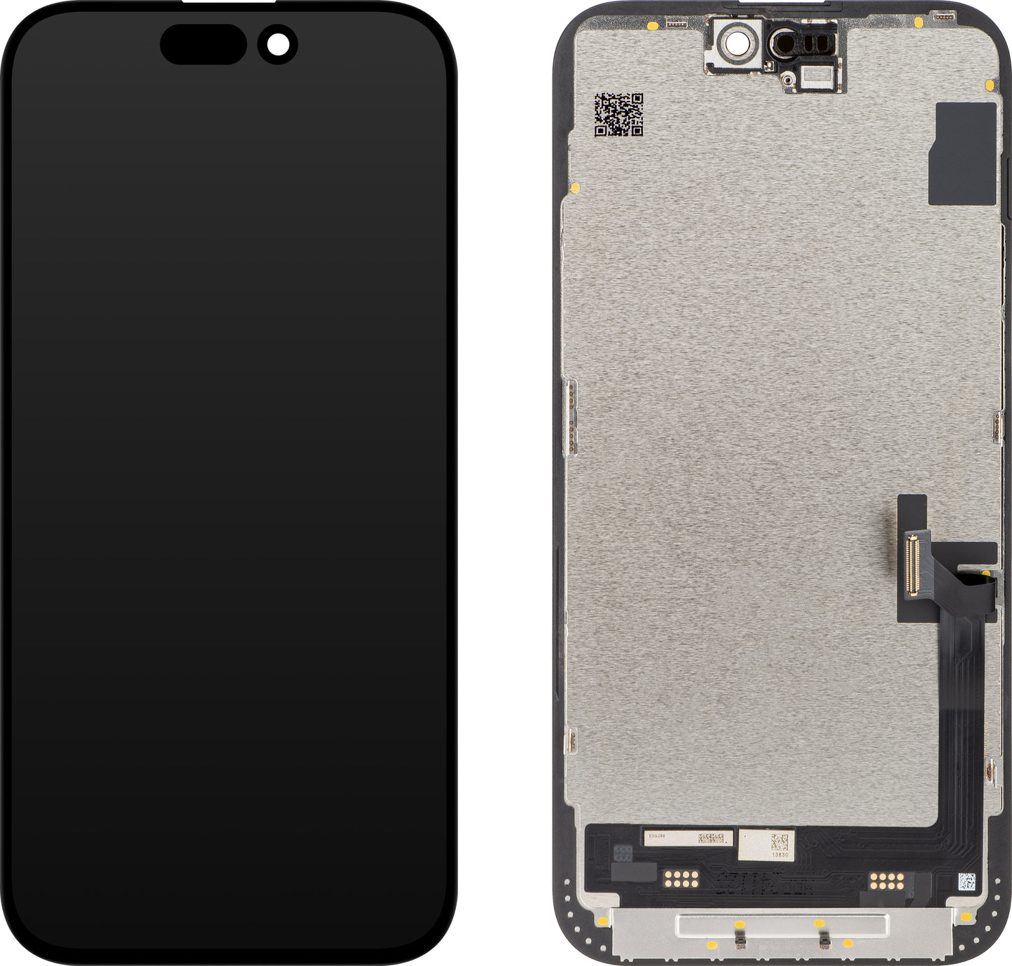 Zaslon s tehnologijo na dotik JK za Apple iPhone 15 Plus, s okvirjem, različica LCD In-Cell IC Movable, črna