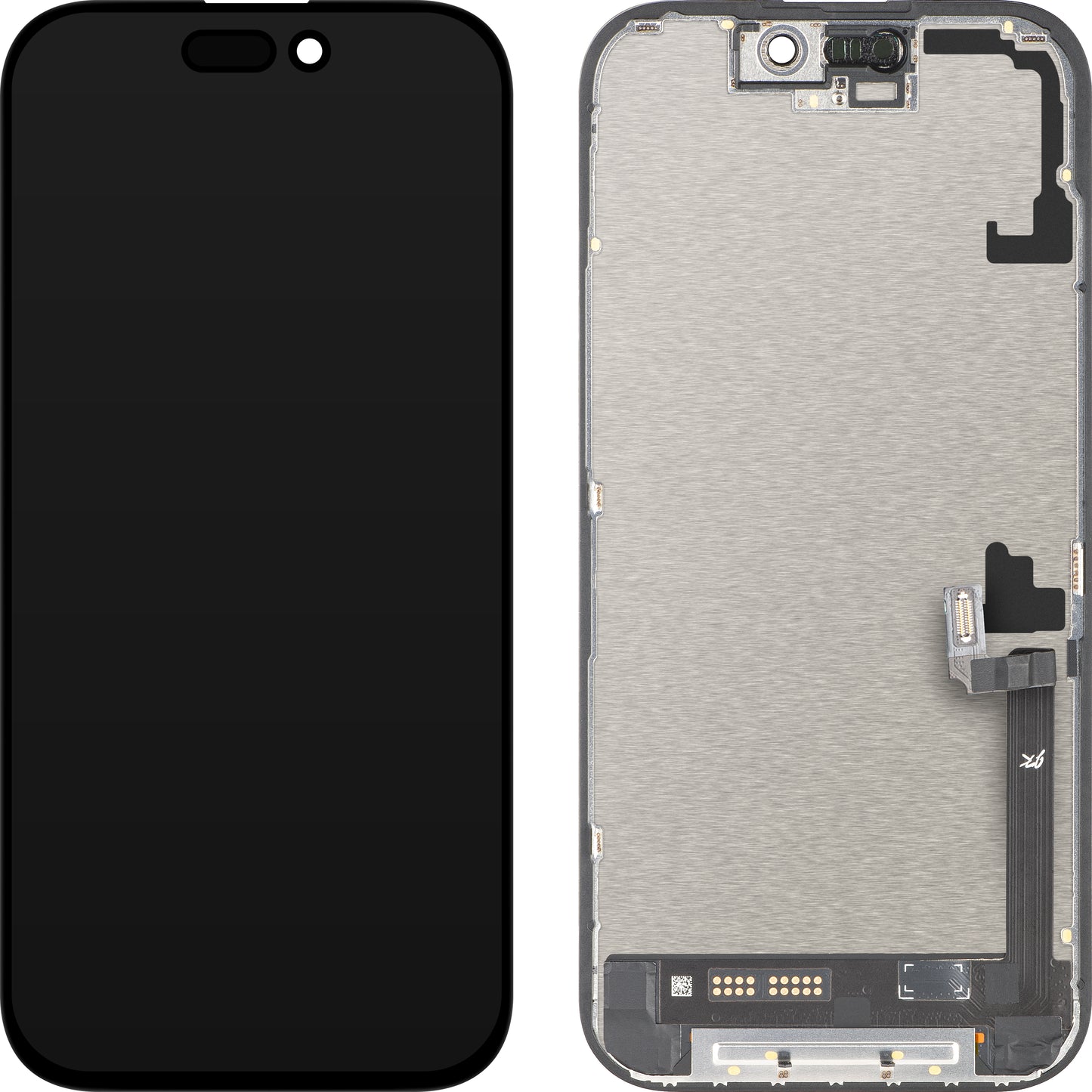 JK zaslon na dotik za Apple iPhone 17, z okvirjem, različica LCD In-Cell IC premakljiv, črna