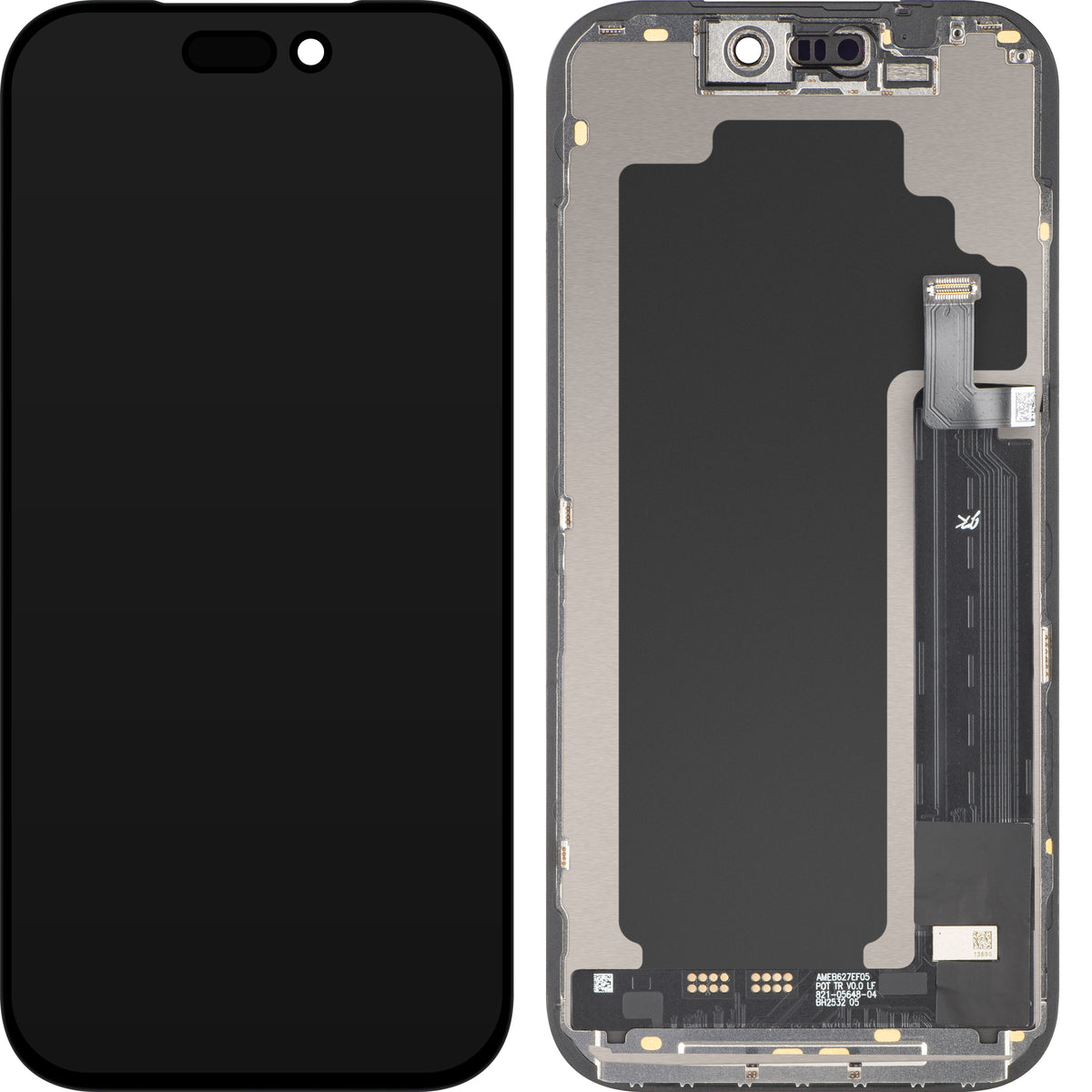 JK zaslon na dotik za Apple iPhone 17 Pro, z okvirjem, različica LCD In-Cell IC Movable, črna