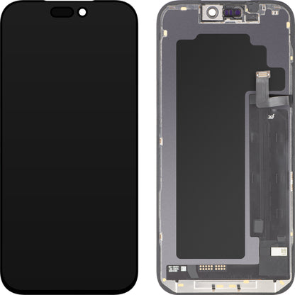 JK zaslon na dotik za Apple iPhone 17 Pro Max, z okvirjem, različica LCD In-Cell IC premakljiv, črna