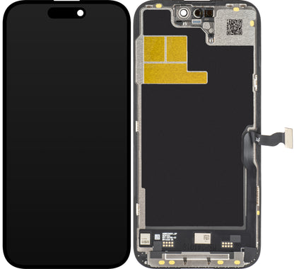 JK zaslon na dotik za Apple iPhone 14 Pro, z okvirjem, različica z gibljivim zaslonom LCD v celici, črna 
