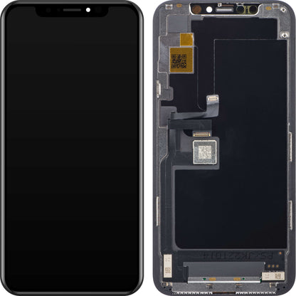 JK Zaslon na dotik za Apple iPhone 11 Pro, z okvirjem, različica z vgrajenim zaslonom LCD, črn