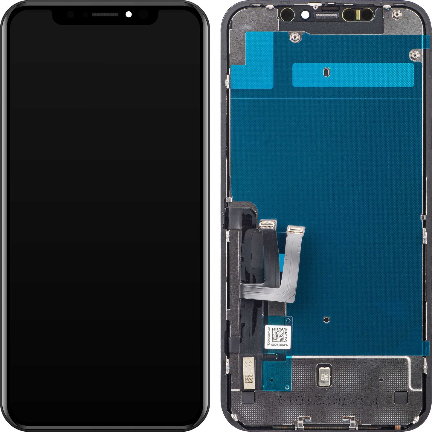 JK Zaslon na dotik za Apple iPhone 11, z okvirjem, različica z vgrajenim zaslonom LCD, črn