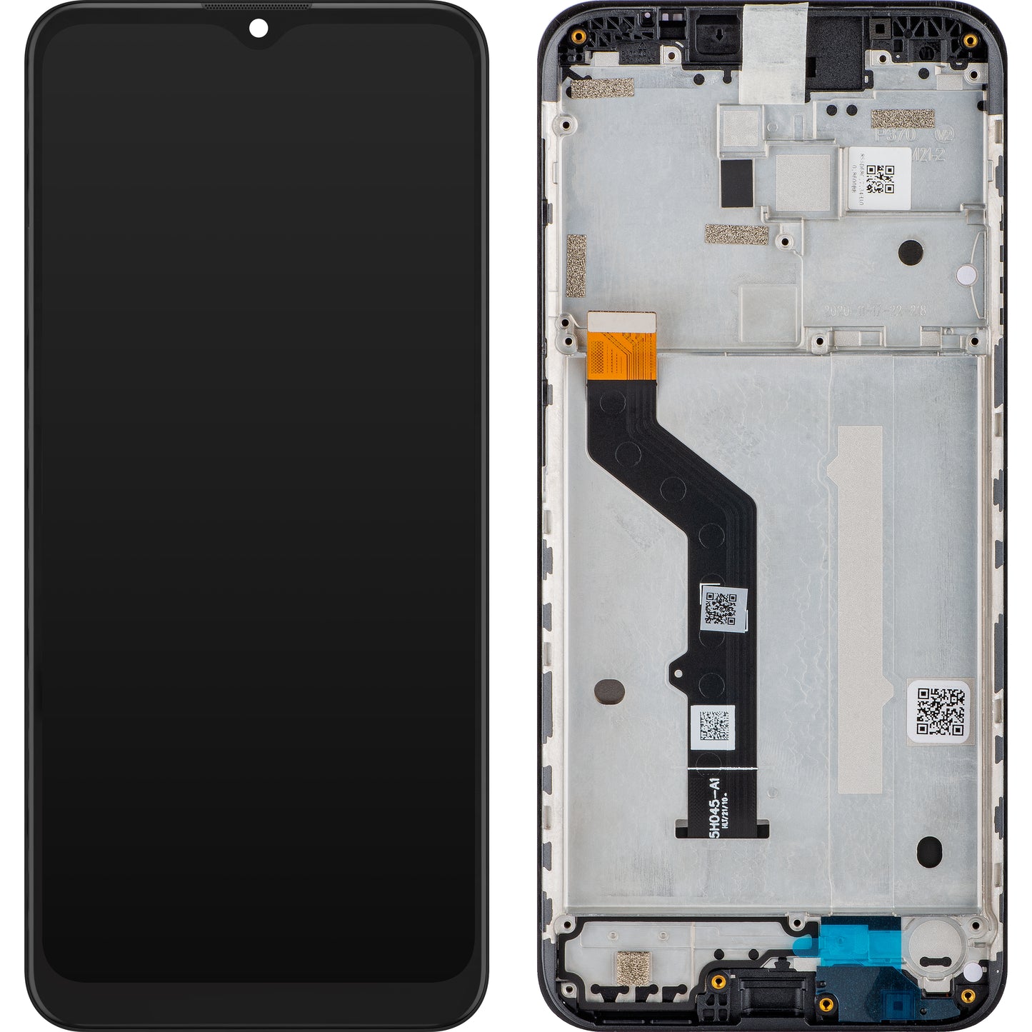 Motorola Moto Moto G9 Play Zaslon na dotik, z okvirjem, črn, servisni paket 5D68C17397