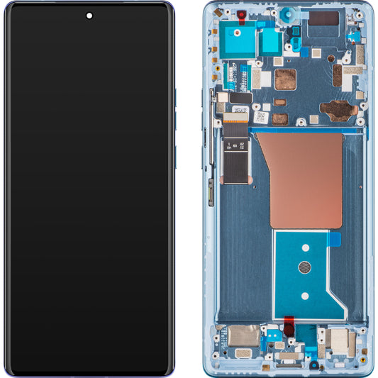 Motorola Edge 40 Pro zaslon na dotik z okvirjem, lunarno modra, servisni paket 5D68C22011