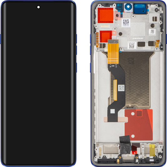 Zaslon na dotik Motorola Edge 60 Pro, z okvirjem, modra (Dazzling Blue), servisni paket 5D68C30046