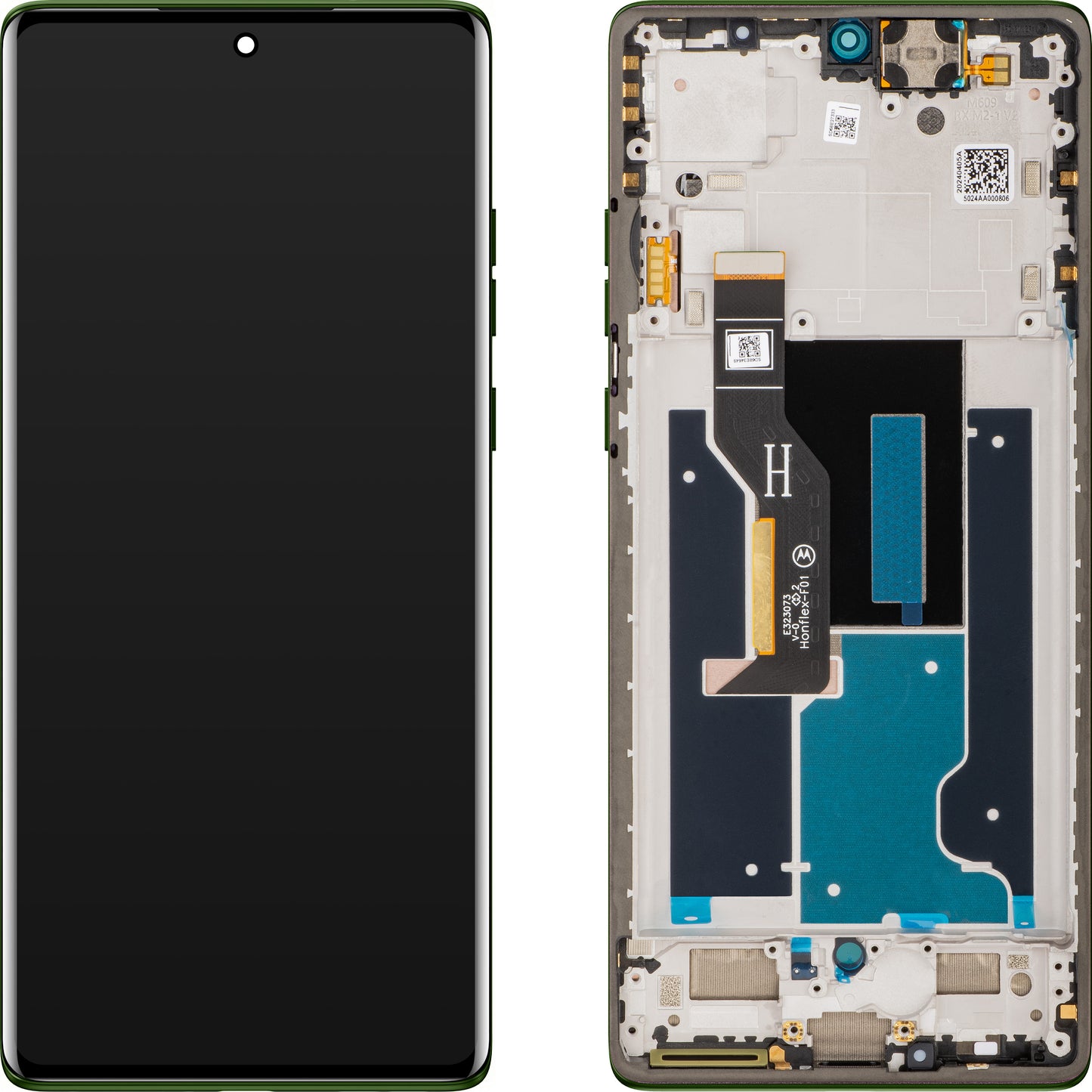 Zaslon na dotik Motorola Edge 50 Fusion, z okvirjem, zelen (Forest Green), ponovno zapakiran 5D68C25167
