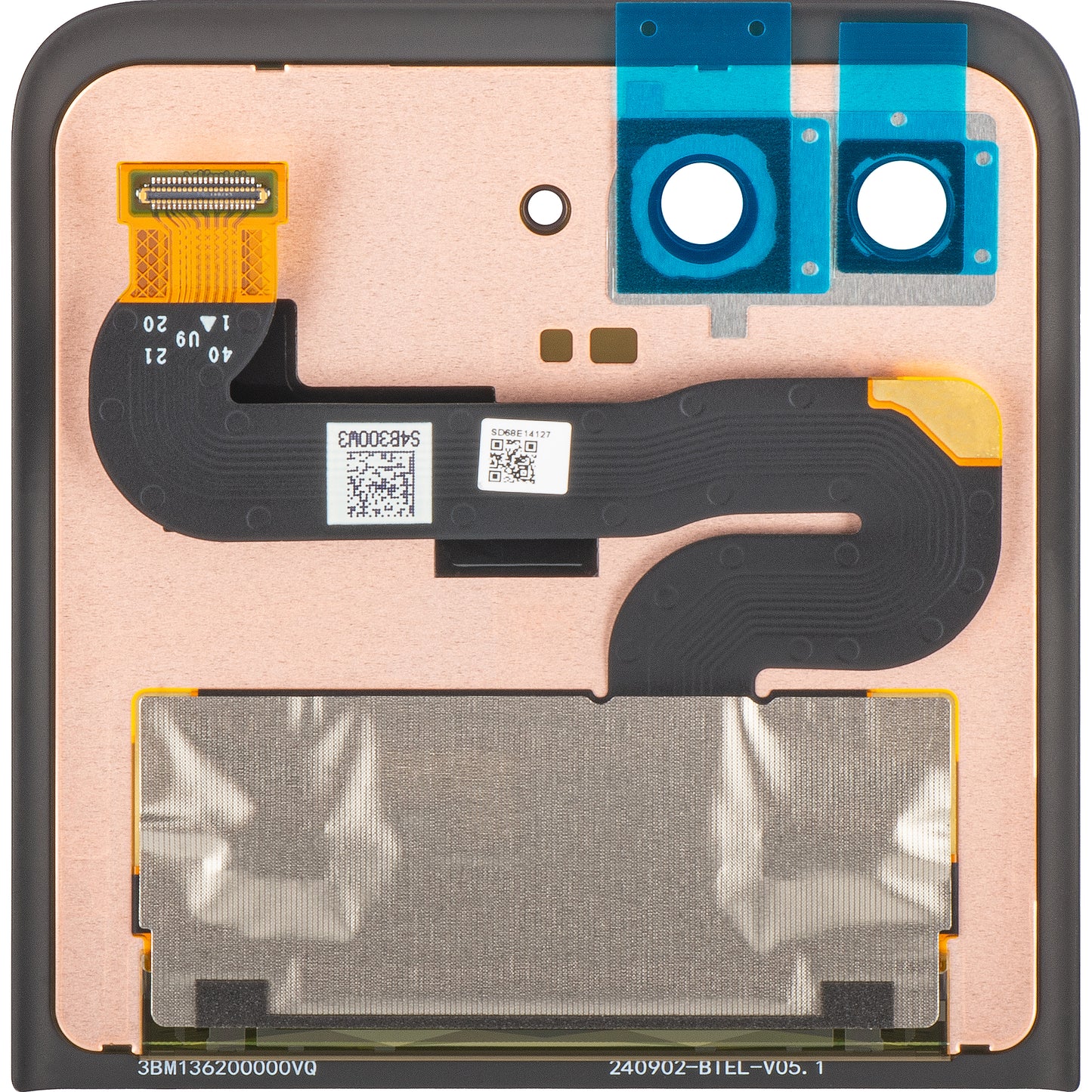 Zaslon na dotik Motorola Razr 2024 / Razr 50, Sub Outer, Service Pack 5D68C24805