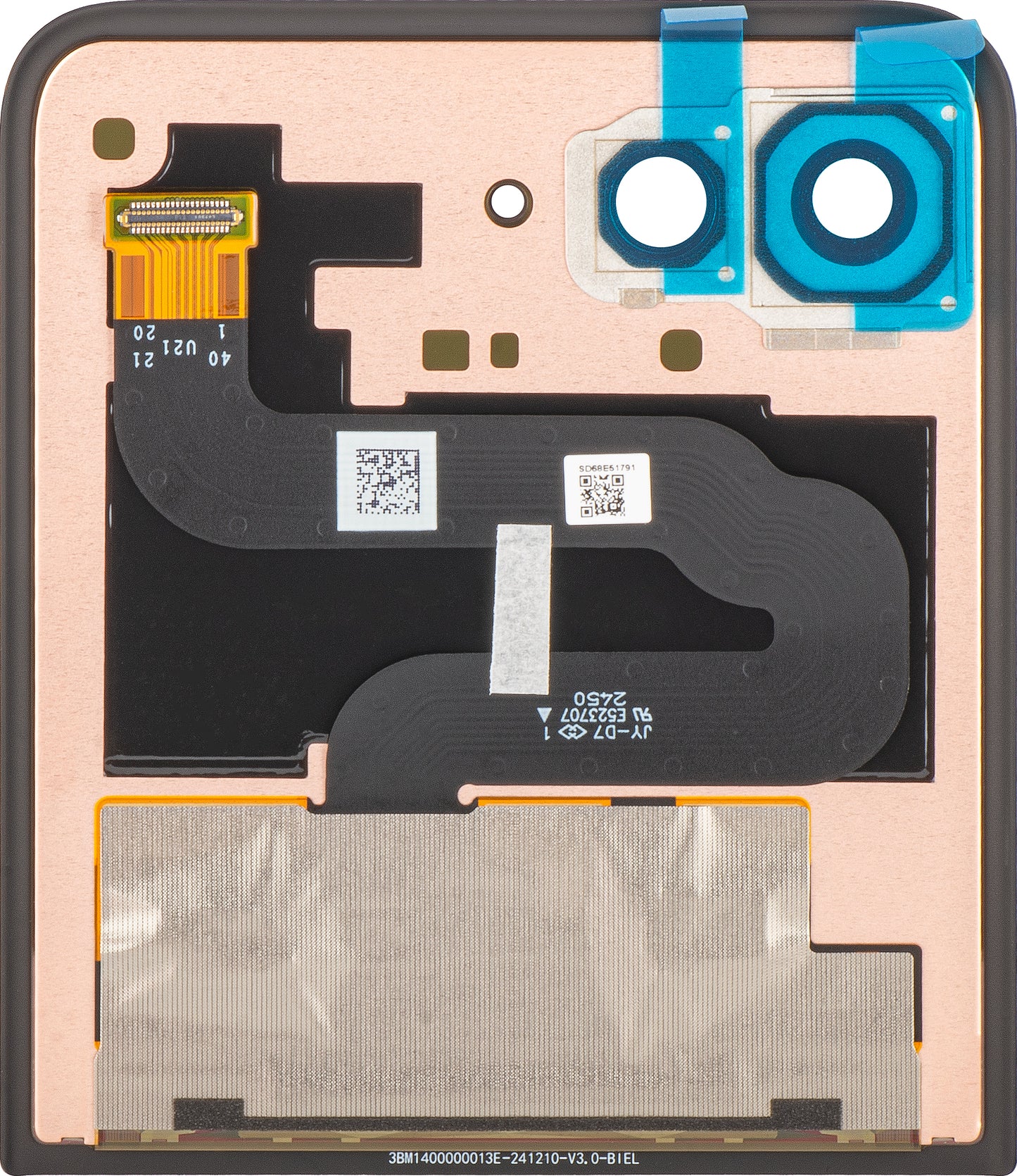 Zaslon na dotik Motorola Razr 60 Ultra, Sub Outer, Service Pack 5D68C29811