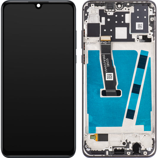 MP zaslon na dotik, združljiv s Huawei nova 4e / P30 lite, z okvirjem, črn