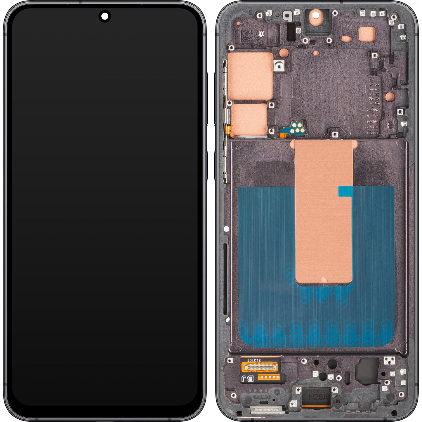 Zaslon s tehnologijo na dotik MP, združljiv s Samsung Galaxy S23+ S916, s okvirjem, črn