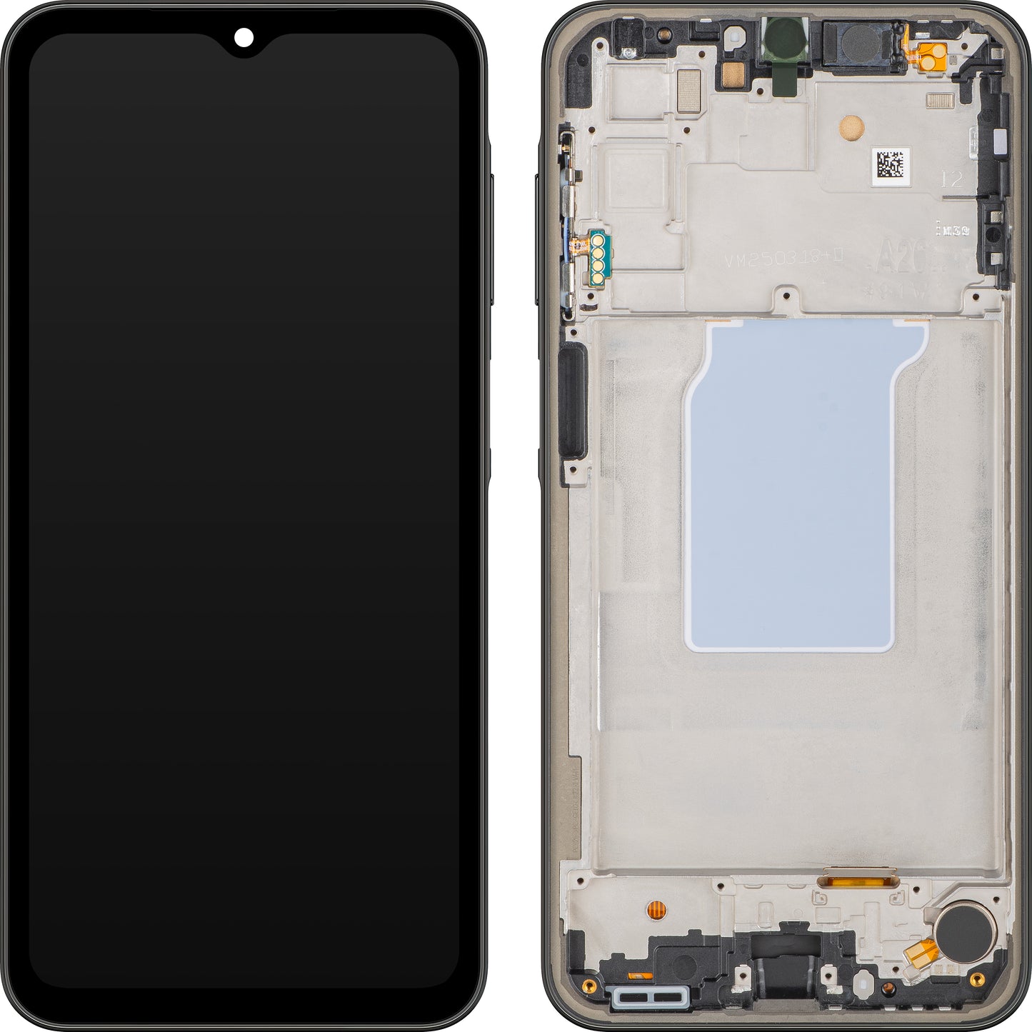 Zaslon s tehnologijo na dotik MP, združljiv s Samsung Galaxy A26 A266, s okvirjem, črn