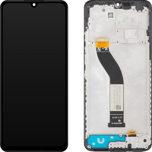 Zaslon s Touchscreen MP združljiv z Xiaomi Poco C75 / Redmi 14C, s okvirjem, črn