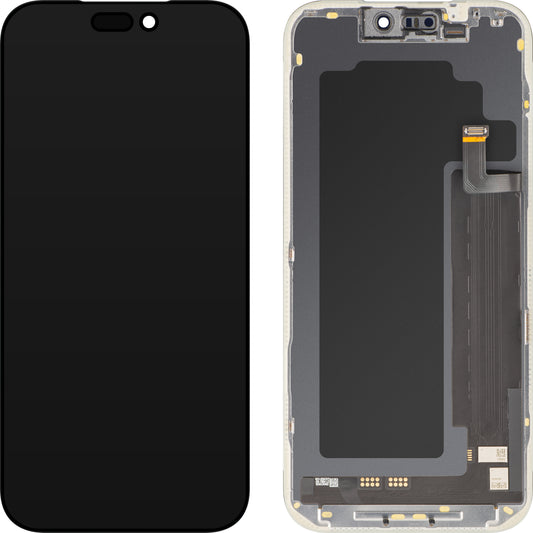 MP zaslon na dotik, združljiv z Apple iPhone 17 Pro Max, z okvirjem, različica Soft OLED FHD IC Movable, črna