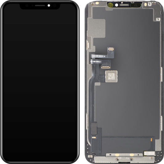 MP zaslon na dotik, združljiv z Apple iPhone 11 Pro Max, z okvirjem, OLED FHD IC Movable različica, črna