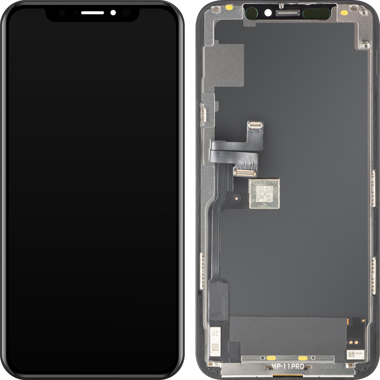 MP zaslon na dotik, združljiv z Apple iPhone 11 Pro, z okvirjem, OLED FHD IC Movable različica, črna