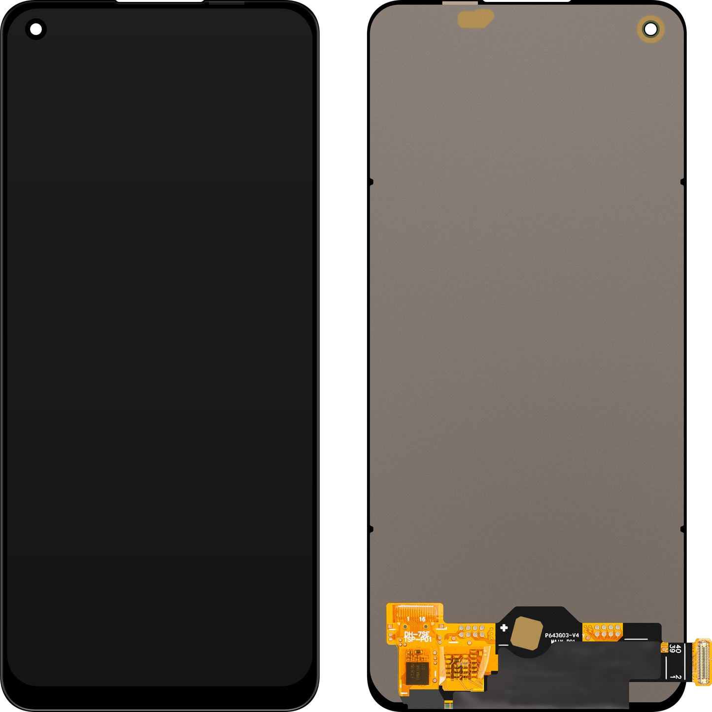 MP zaslon na dotik, združljiv z Oppo A78 4G / F21 Pro / Find X5 Lite / Reno7 / Reno7 SE 5G / Reno8 4G / Reno8 T, OLED različica