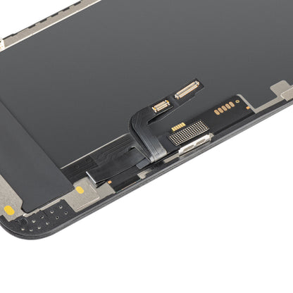 MP zaslon na dotik, združljiv z Apple iPhone 12 / 12 Pro, z okvirjem, OLED FHD IC Movable različica, črna