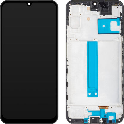 MP zaslon na dotik, združljiv s Samsung Galaxy A25 A256, z okvirjem, črn